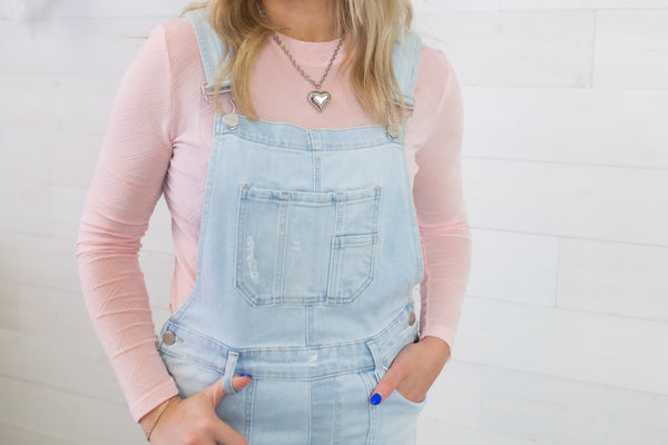Pretty Merigold's Merigold Kiss Pretty In Pink Plaid Mesh Top - The Burlap Buffalo