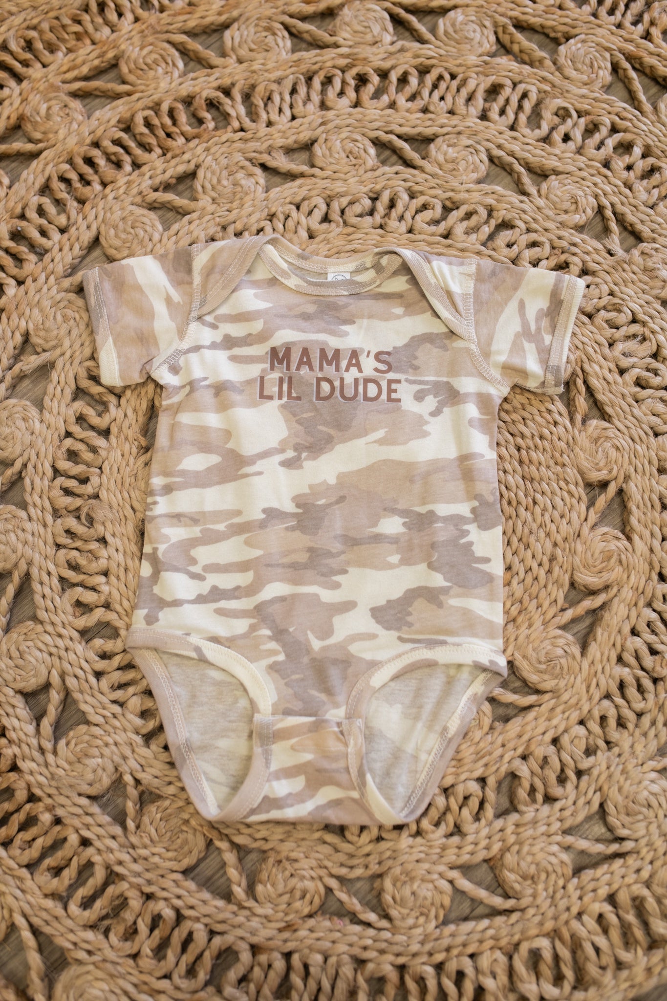 Mamas Little Dude Onesie Camo
