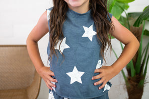 Girl's All Over Print Star Tank