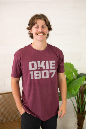 Maroon Okie 1907 Graphic Tee