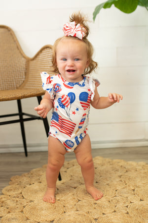 Party In The USA S/S Flutter Bodysuit