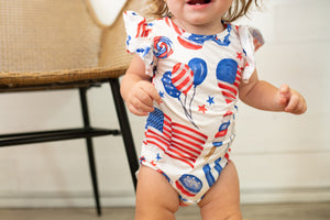 Party In The USA S/S Flutter Bodysuit