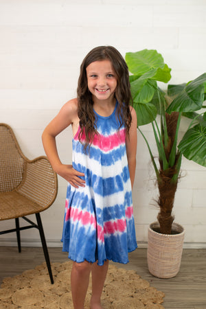 Summer Wave Trapeze Dress