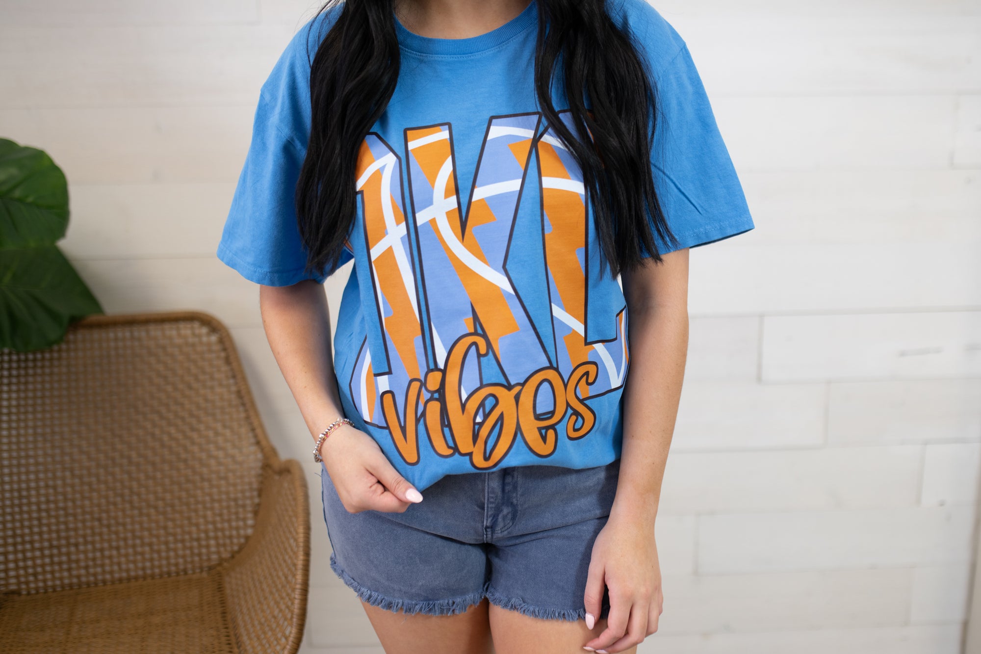 OKC Vibes Wash Blue Moon Graphic Tee