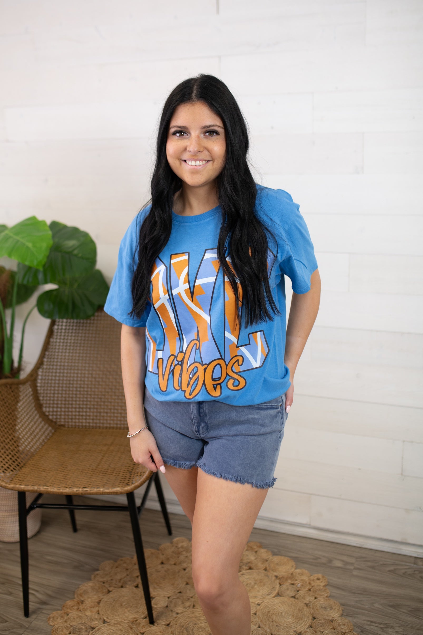 OKC Vibes Wash Blue Moon Graphic Tee