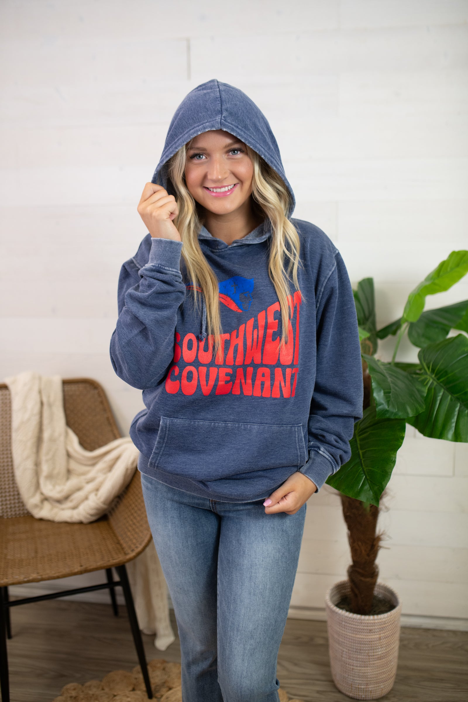 Southwest Covenant Hoodie-Navy Blue