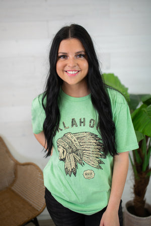 Okie Green Graphic Tee