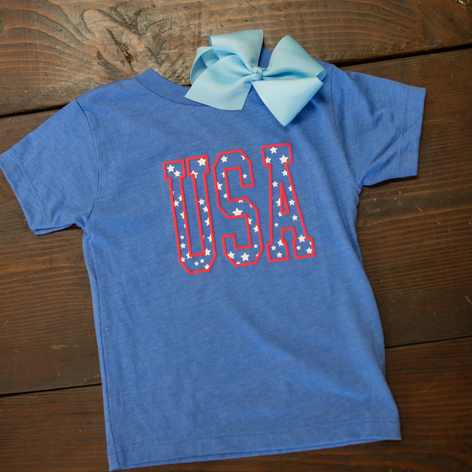 USA Blue/Red Graphic Infant Tee