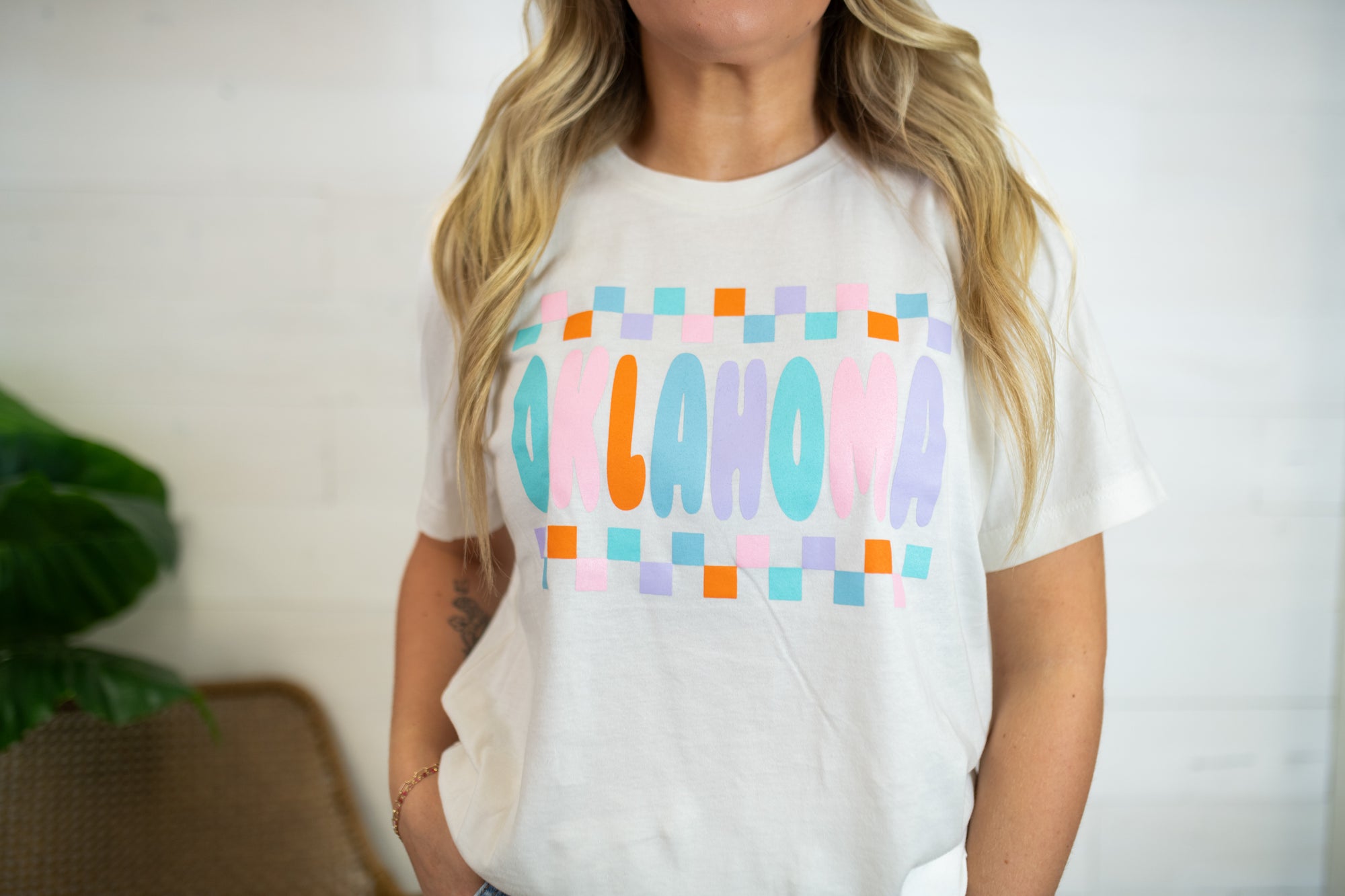 Oklahoma Multi Color with Blocks-Tan