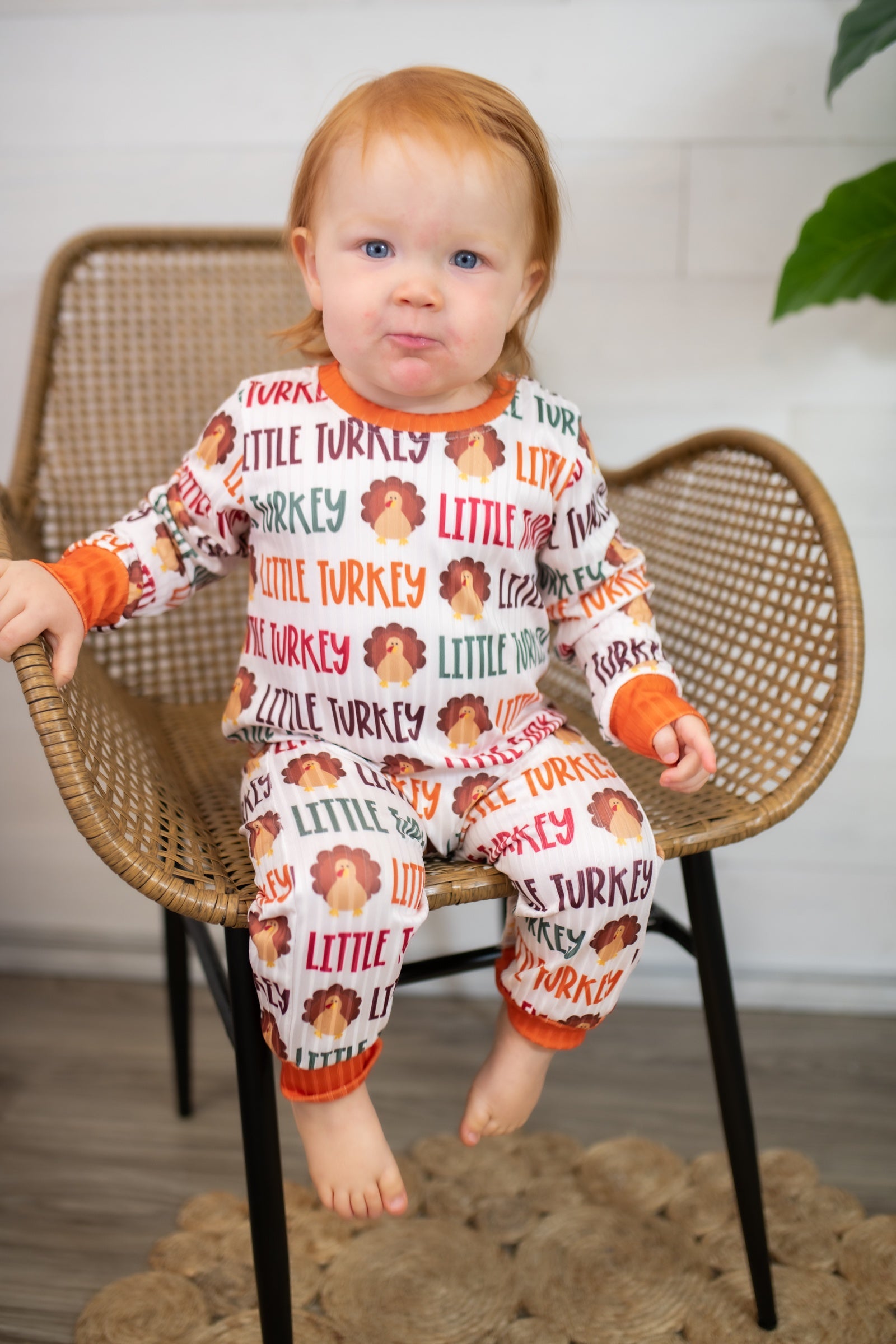 Little Turkey Boy Romper