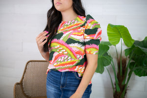 Wild Wonder Tory Top-Pink