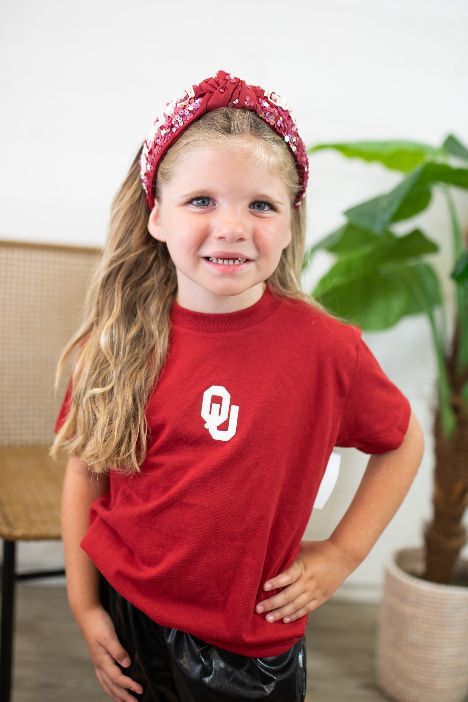 OU Crimson Short Sleeve T-Shirt Vintage