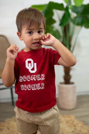 OU Crimson Short Sleeve Graphic Tee