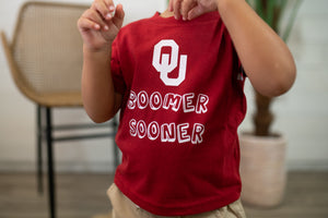 OU Crimson Short Sleeve Graphic Tee