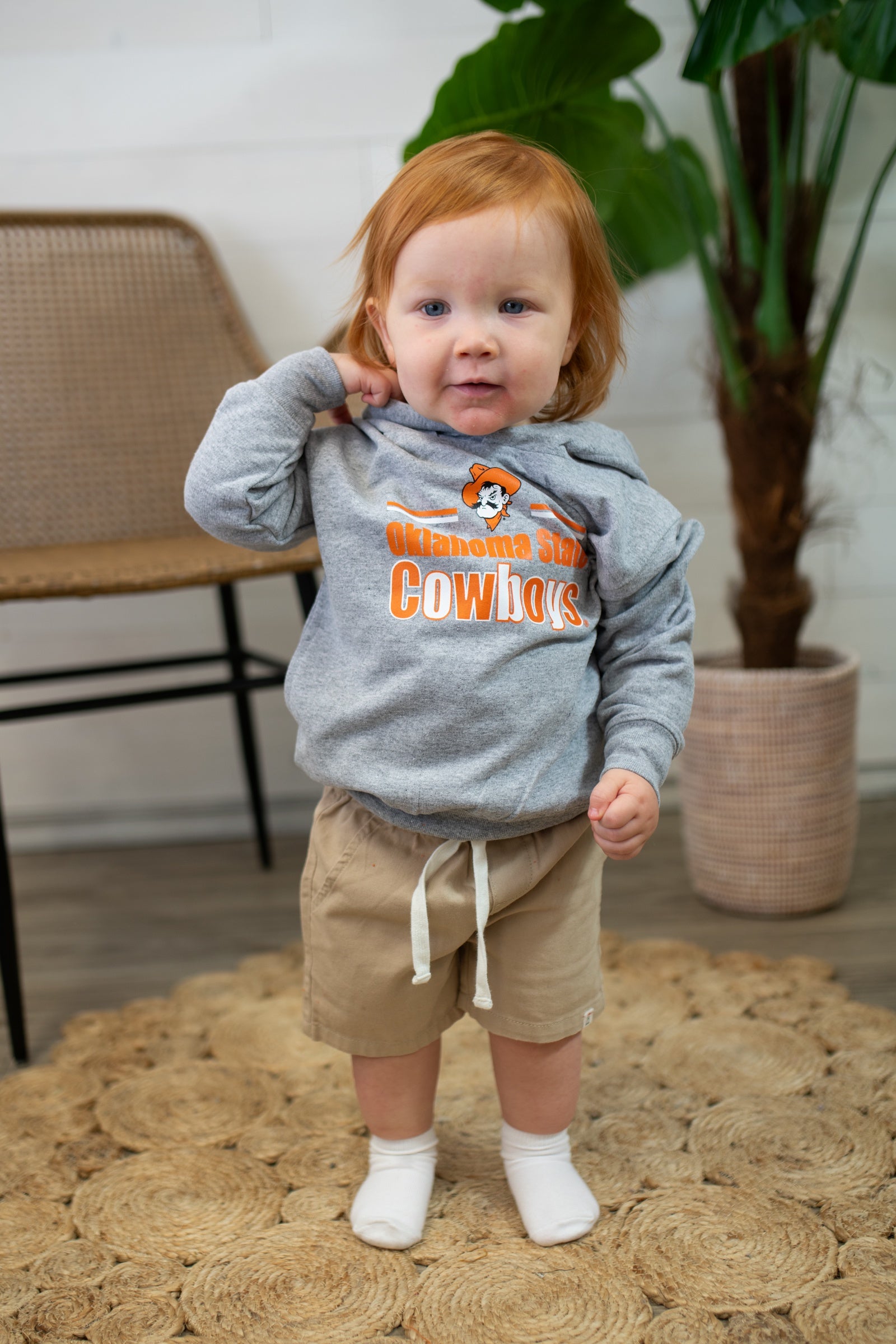 OSU Hooded Sweatshirt-Grey