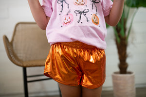 Metallic Orange Short's