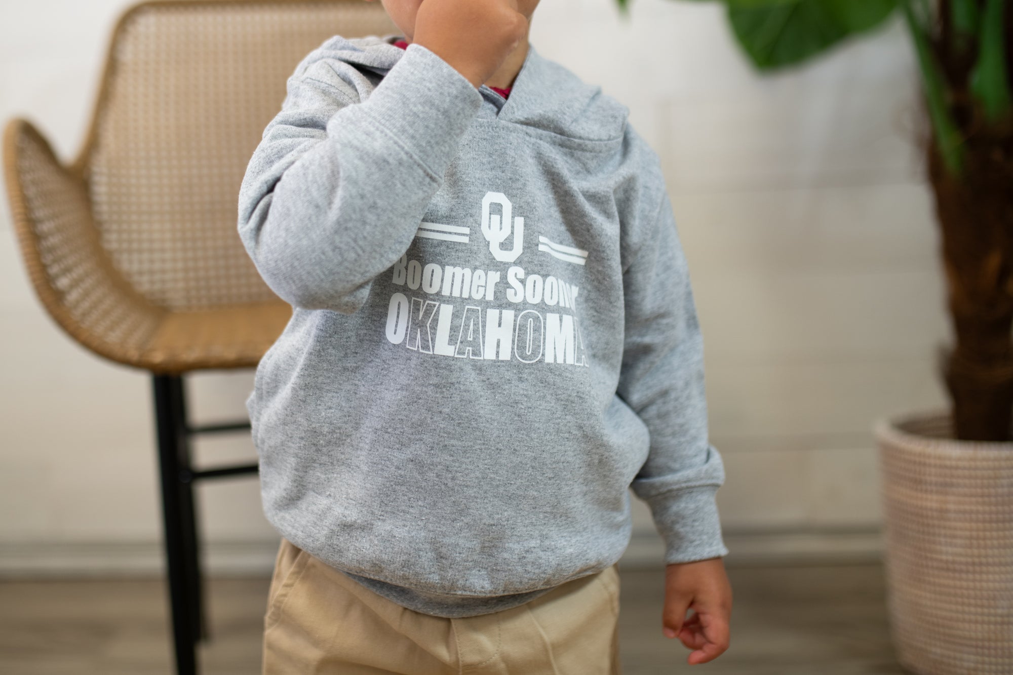 OU Hooded Sweatshirt-Grey