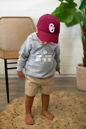 OU Hooded Sweatshirt-Grey