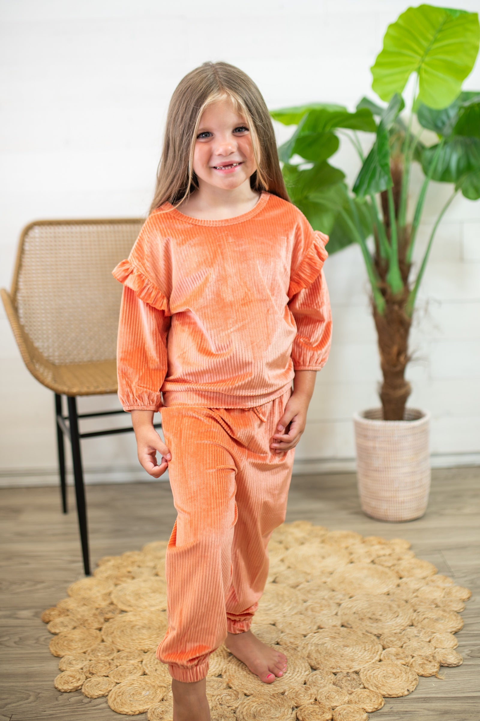 Orange Buttercup 2 Piece Pant Set