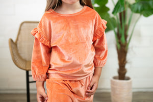 Orange Buttercup 2 Piece Pant Set