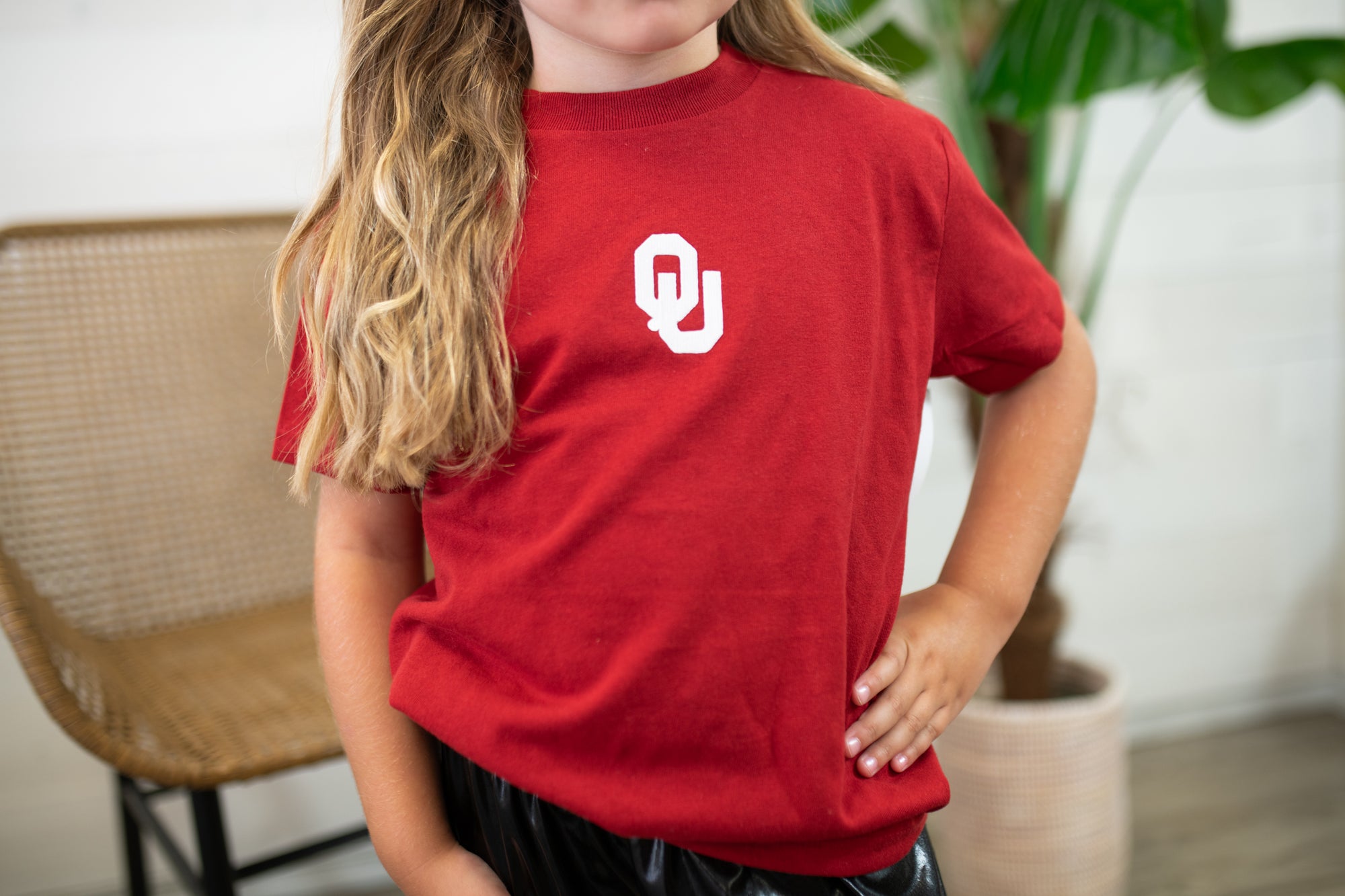 OU Crimson Short Sleeve T-Shirt Vintage