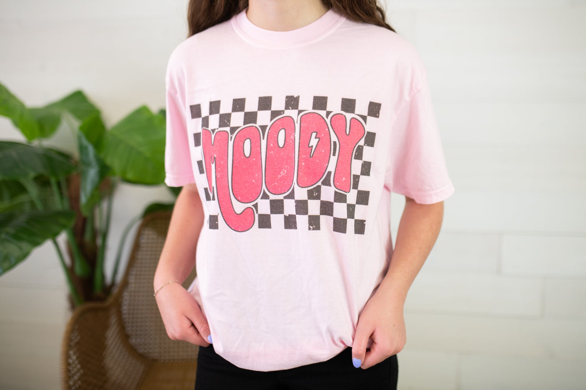 Moody Checkered-Pink