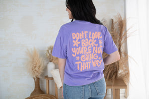 Don't Look Back Flower Graphic Tee