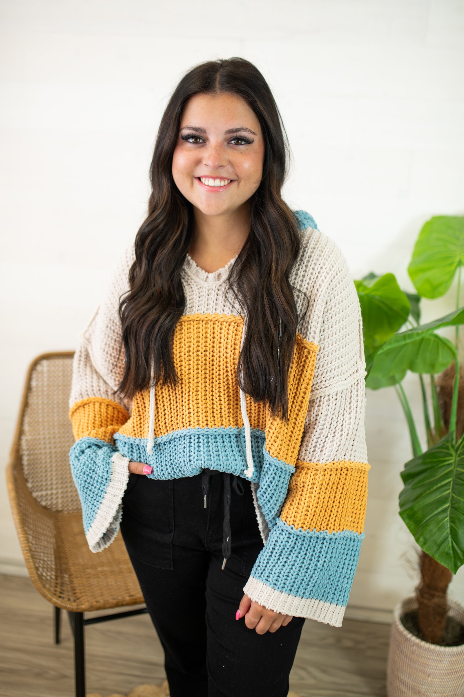 Blue Mustard Chunky Sweater