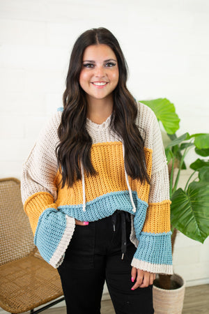 Blue Mustard Chunky Sweater