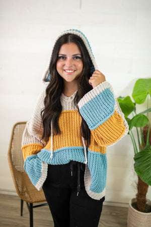 Blue Mustard Chunky Sweater