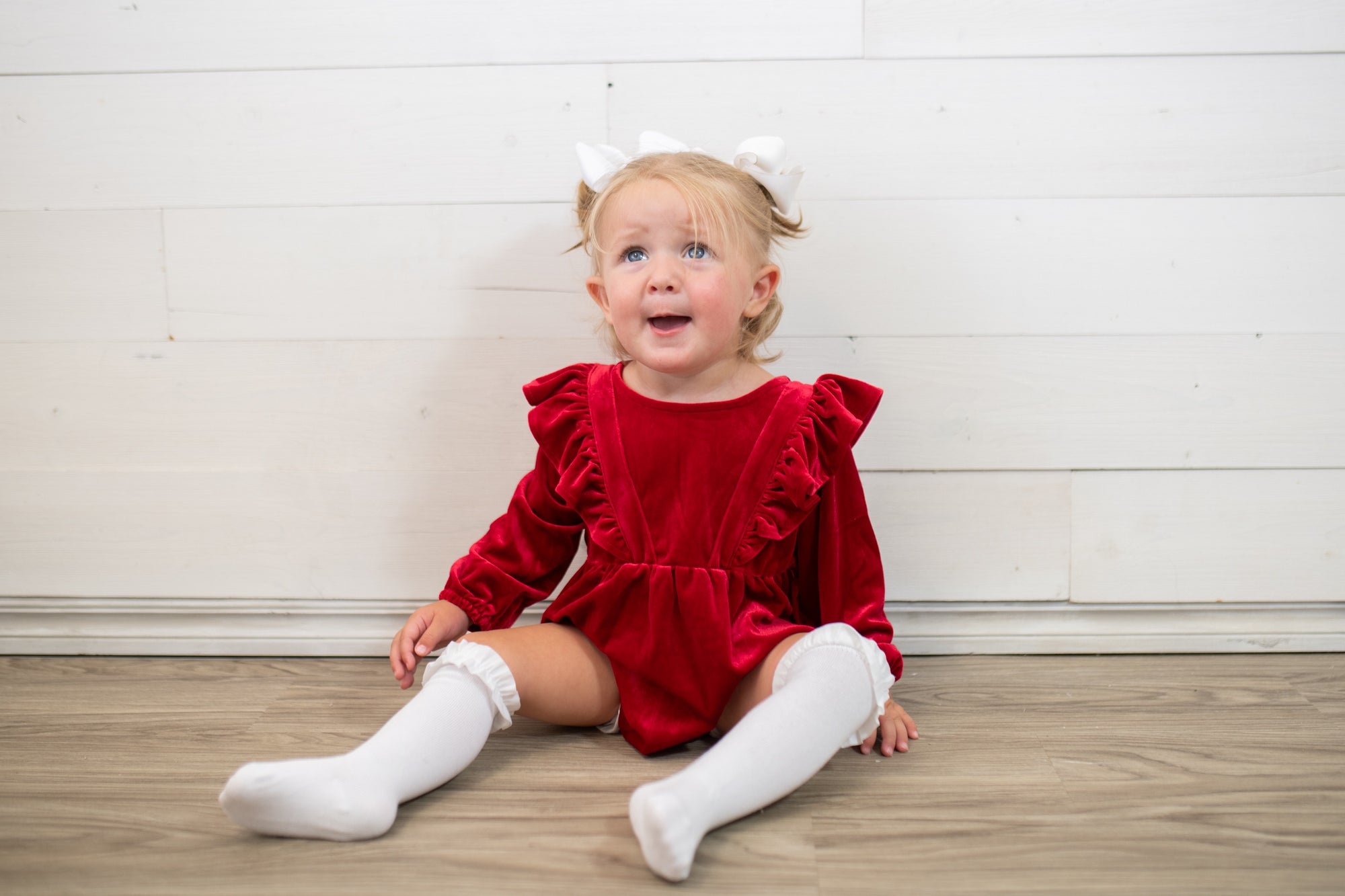 Jenny Bubble Romper-Scarlet