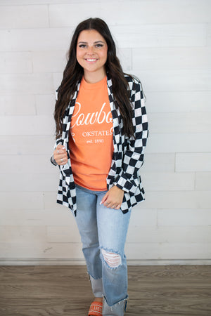 OSU Established Bows Thrifted Graphic Tee-Orange