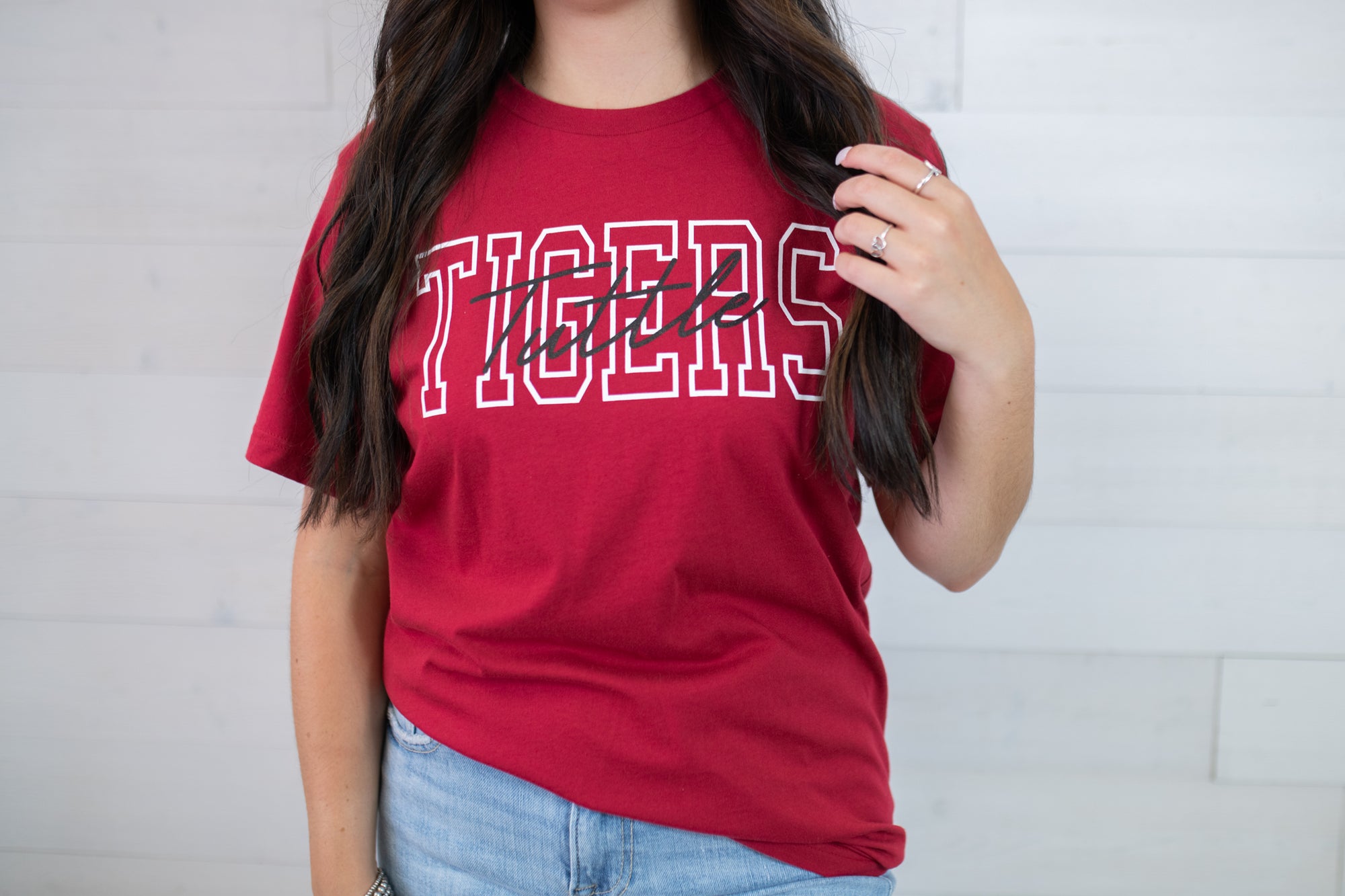 Tuttle Tigers Graphic Tee-Red