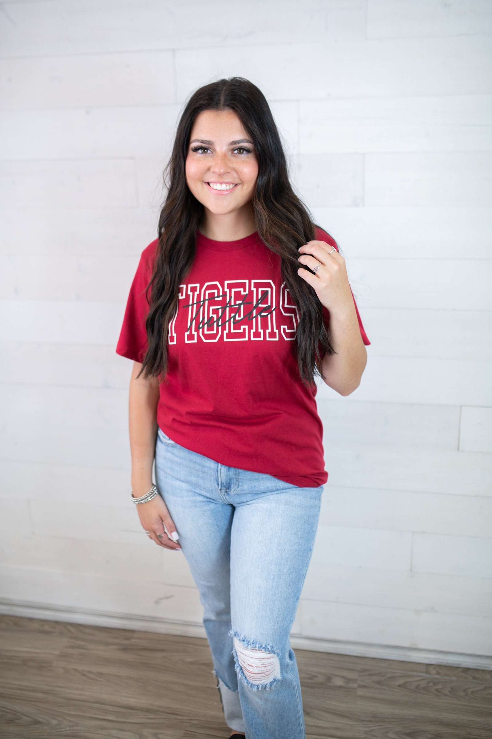 Tuttle Tigers Graphic Tee-Red