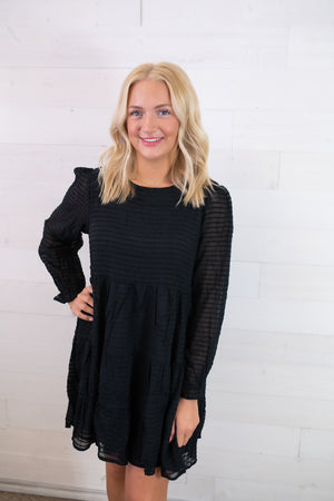 Hayden Los Angeles Black LS Dress