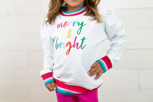 Azarhia White Merry & Bright Sweatshirt