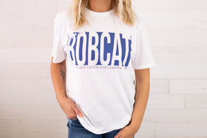 Happy To Be A Bobcat Graphic Tee-White