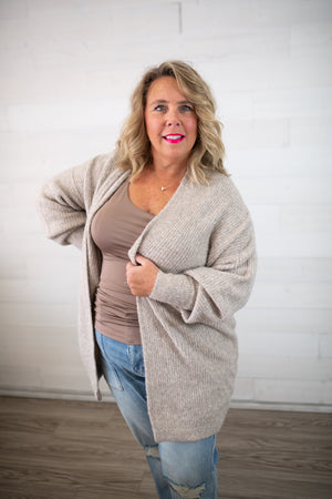 Oatmeal Light Weight Cardigan