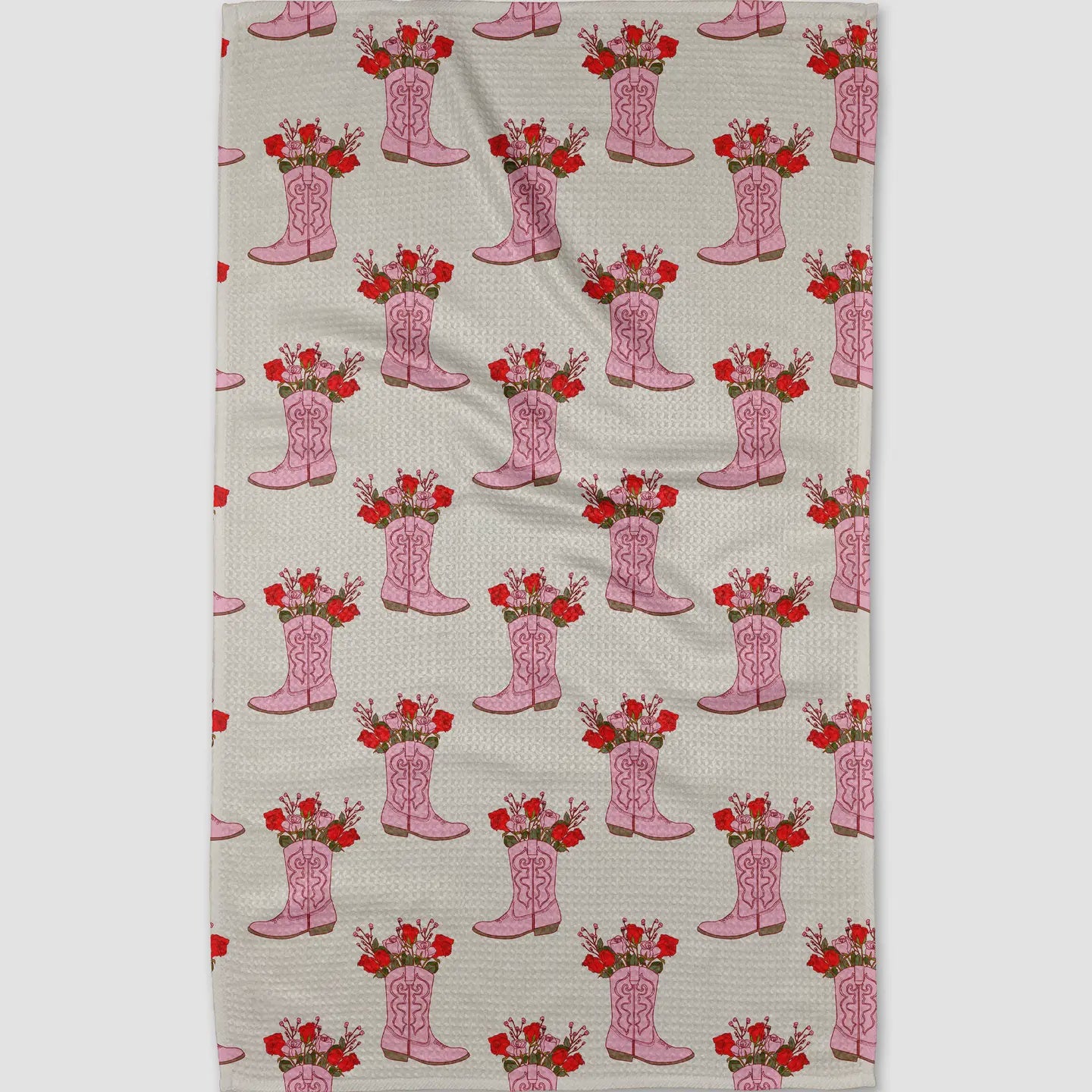 Tea Towel Cowgirl Boots