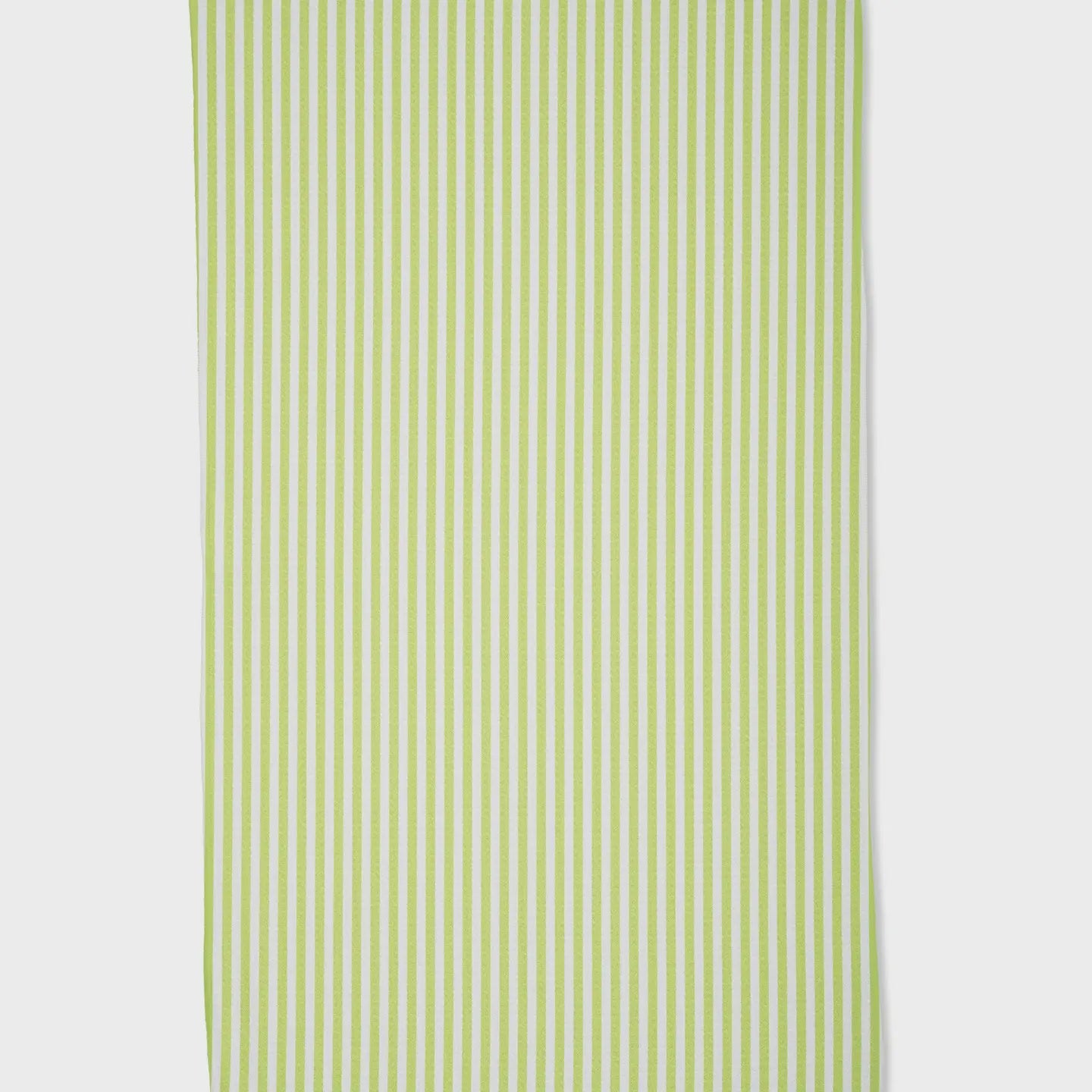 Geometry Tea Towel-Summer Stripe Green