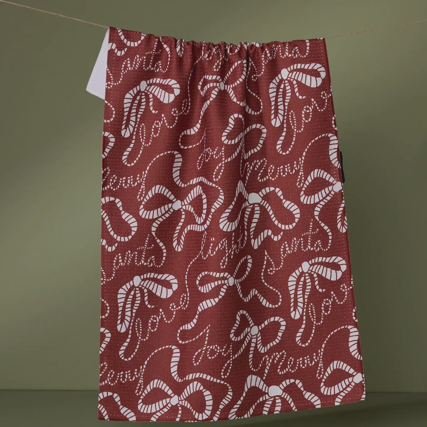 Cheerful Bows Kitchen Tea Towel