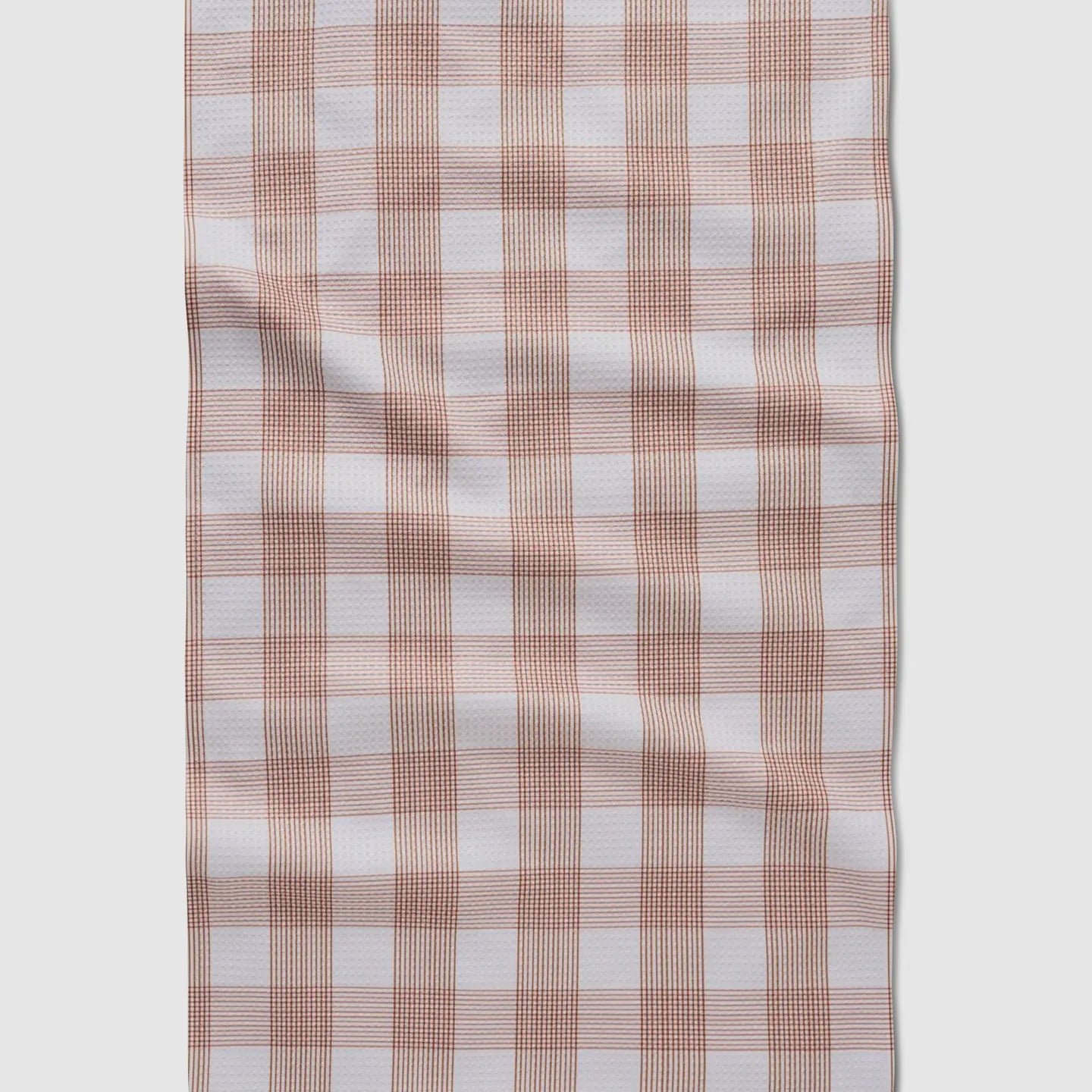 Geometry Kitchen Tea Towel-Vintage Gingham Natural