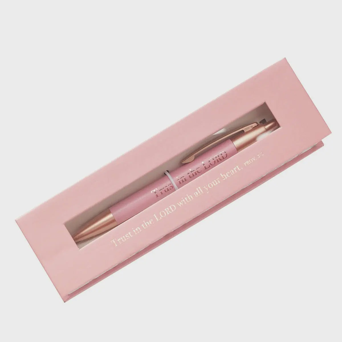 Trust In The Lord Pen In Pink Gift Box