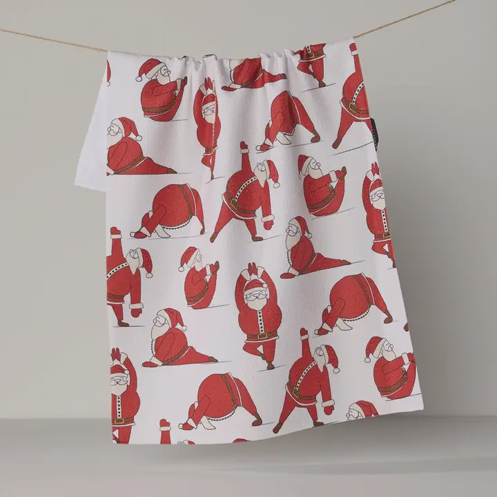 Stretchy Santy Kitchen Tea Towel