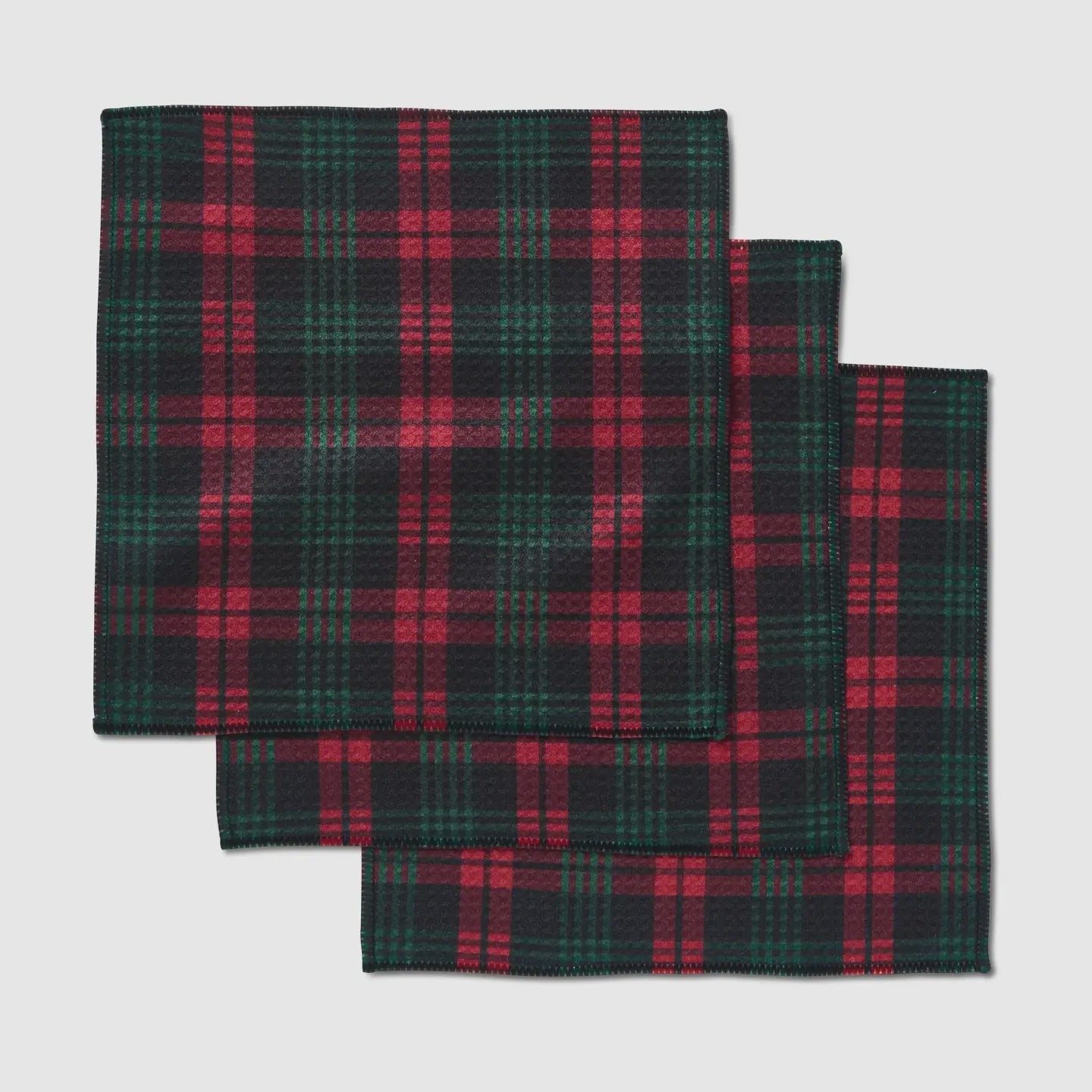 Geometry Dishcloths-Very Merry Plaid