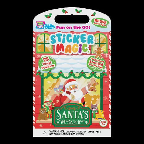 Sticker Magic Santas Workshop Gingerbread