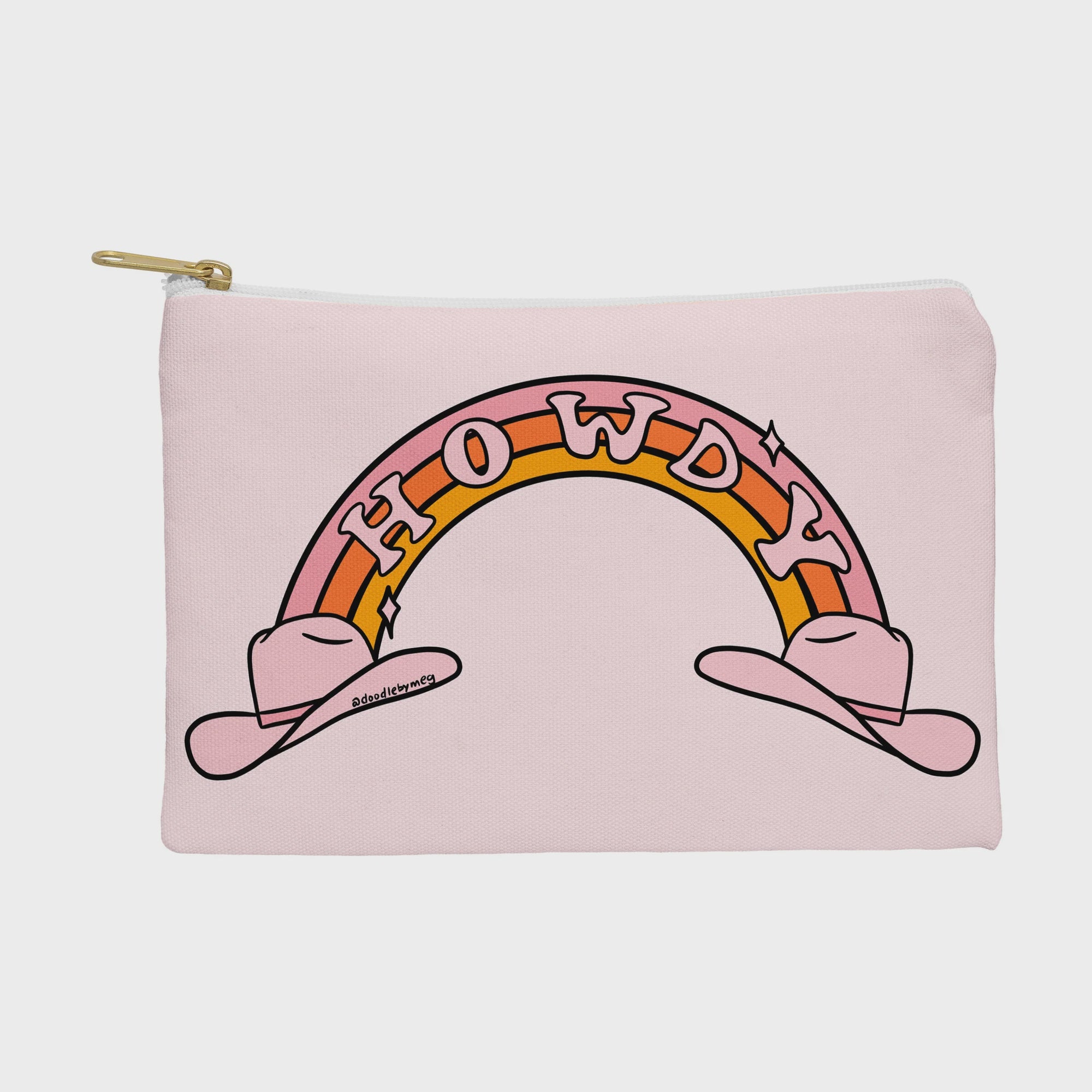 Doodle by Meg Howdy Rainbow Pouch-Large