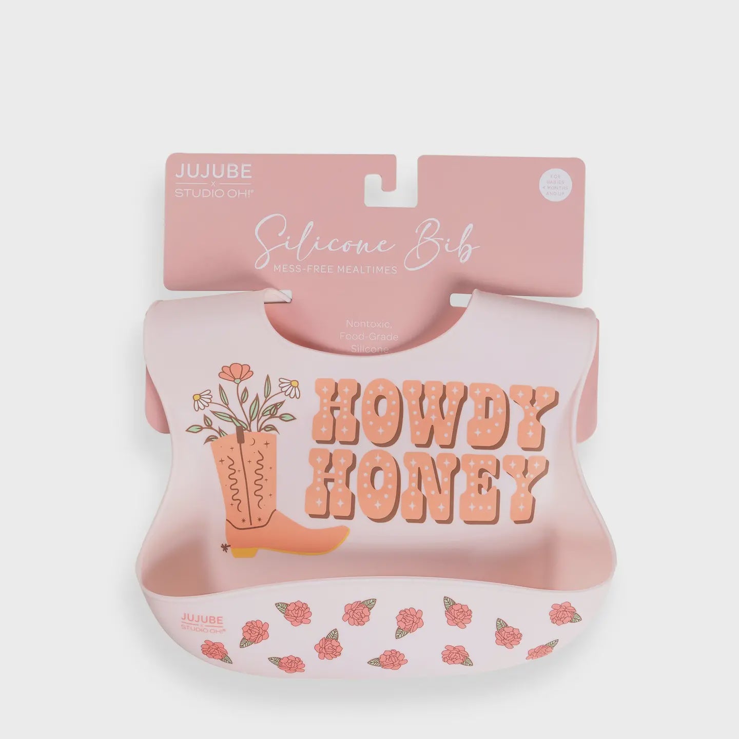 JuJuBe Baby Silicone Bib Bloomin Boot