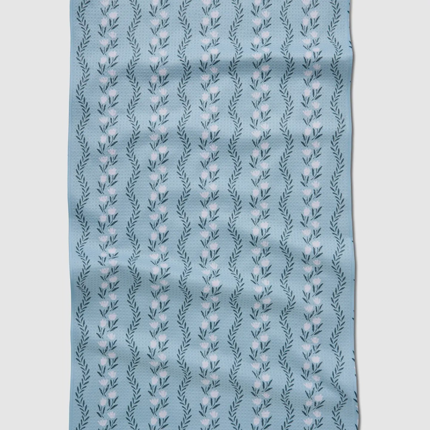 Vintage Floral Stripe Kitchen Tea Towel
