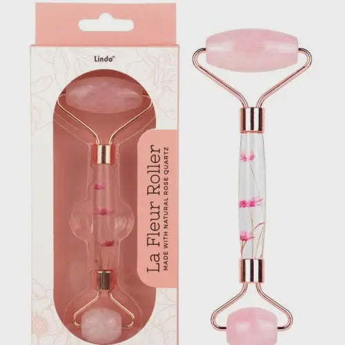 Lindo Rose Stone Quartz Facial Roller